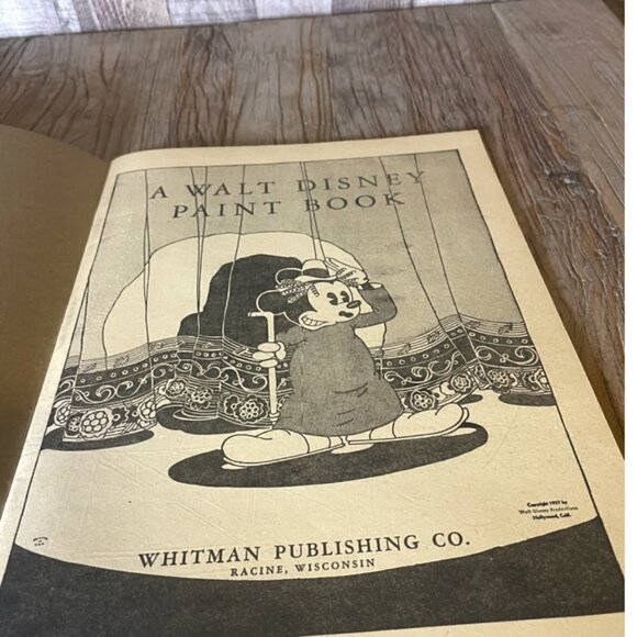 Vintage 1970's Reproduction of A Walt Disney Paint Book Special Edition 1930's - Picture 4 of 5